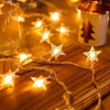 Star And Snowflake Light 40 LED 6M Christmas Tree Party Decoration Outdoor USB Batt