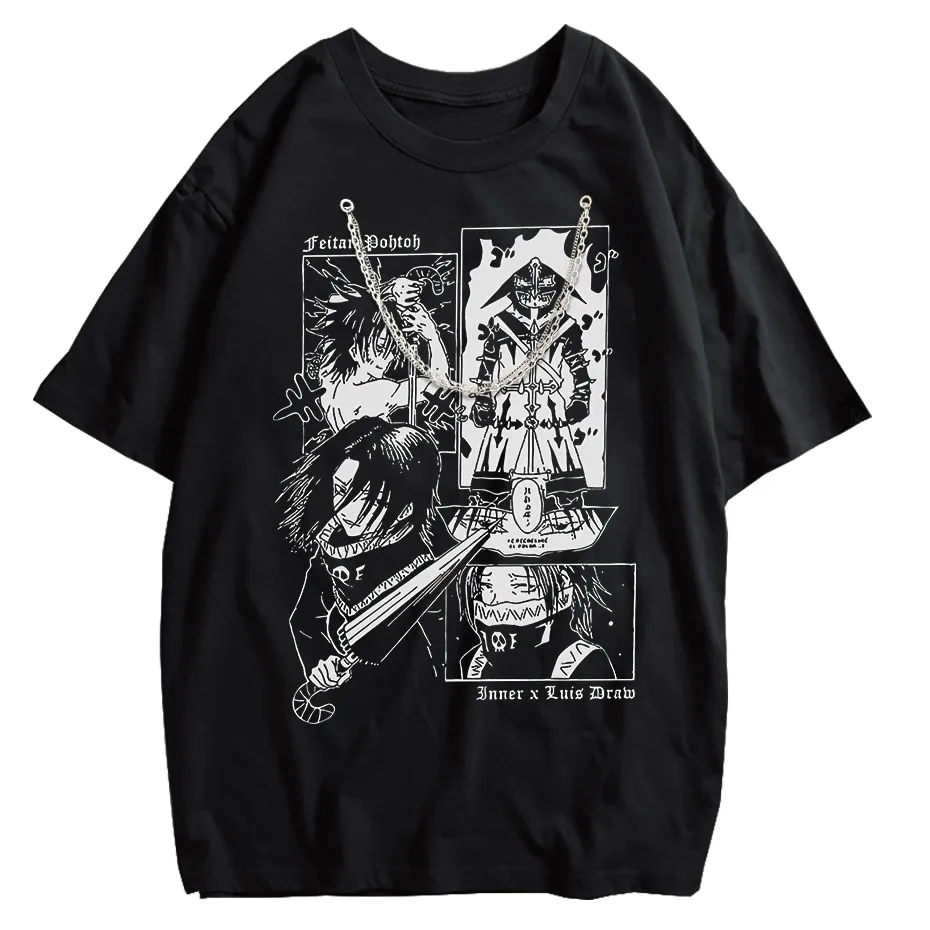 Feitan Anime Casual Cotton Short Sleeve T-Shirt