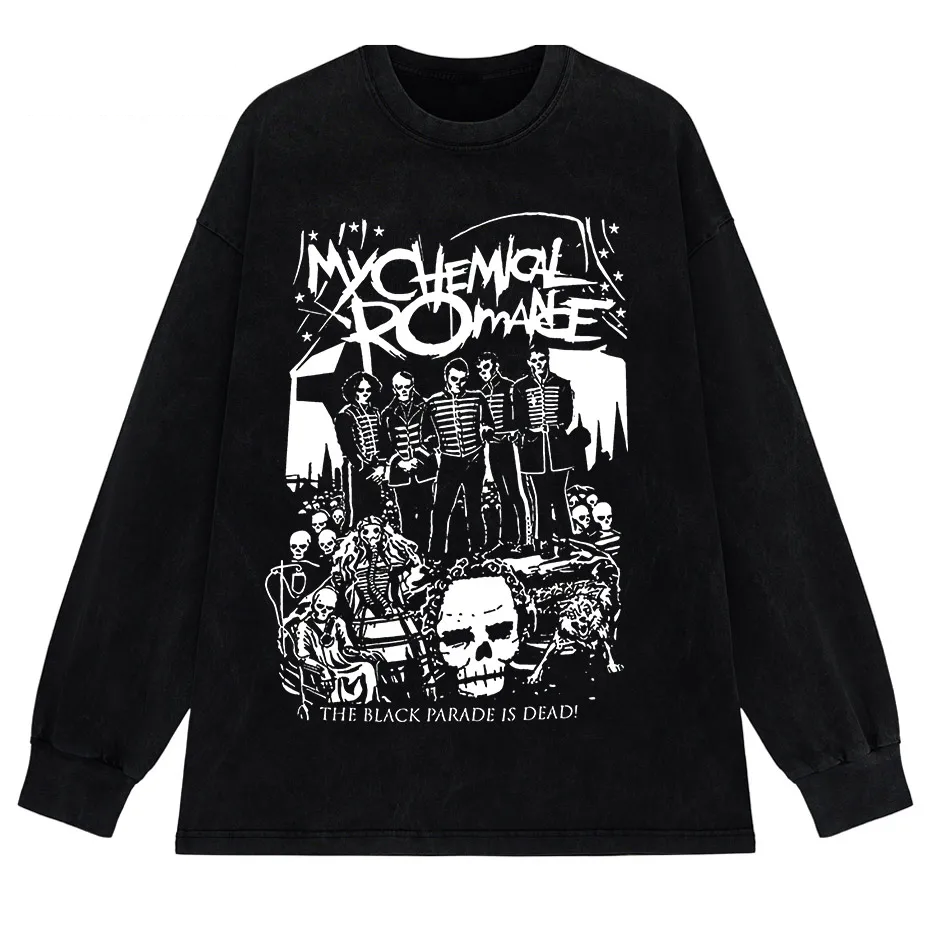 My Chemical Romance Black Parade Oversized T-Shirt Women Punk Emo Rock Tee