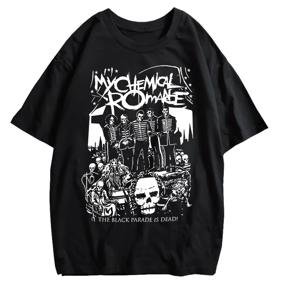 My Chemical Romance Black Parade Oversized T-Shirt Women Punk Emo Rock Tee