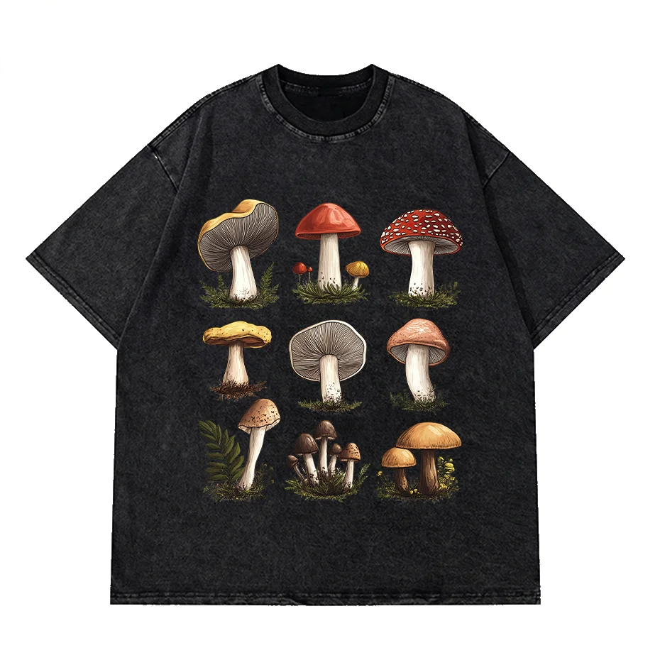 Vintage Mushroom Graphic Oversized Grunge T-Shirt