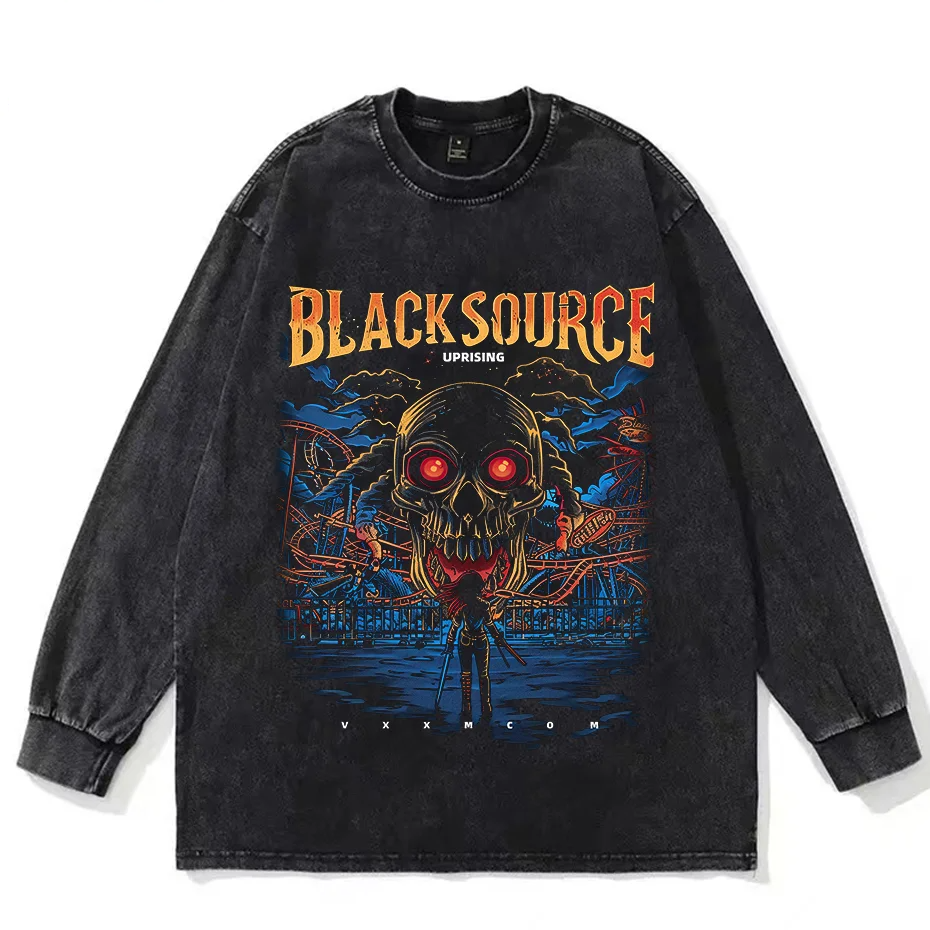 Carnival Skull Graphic T-Shirt Unisex Vintage Harajuku Cotton Tee