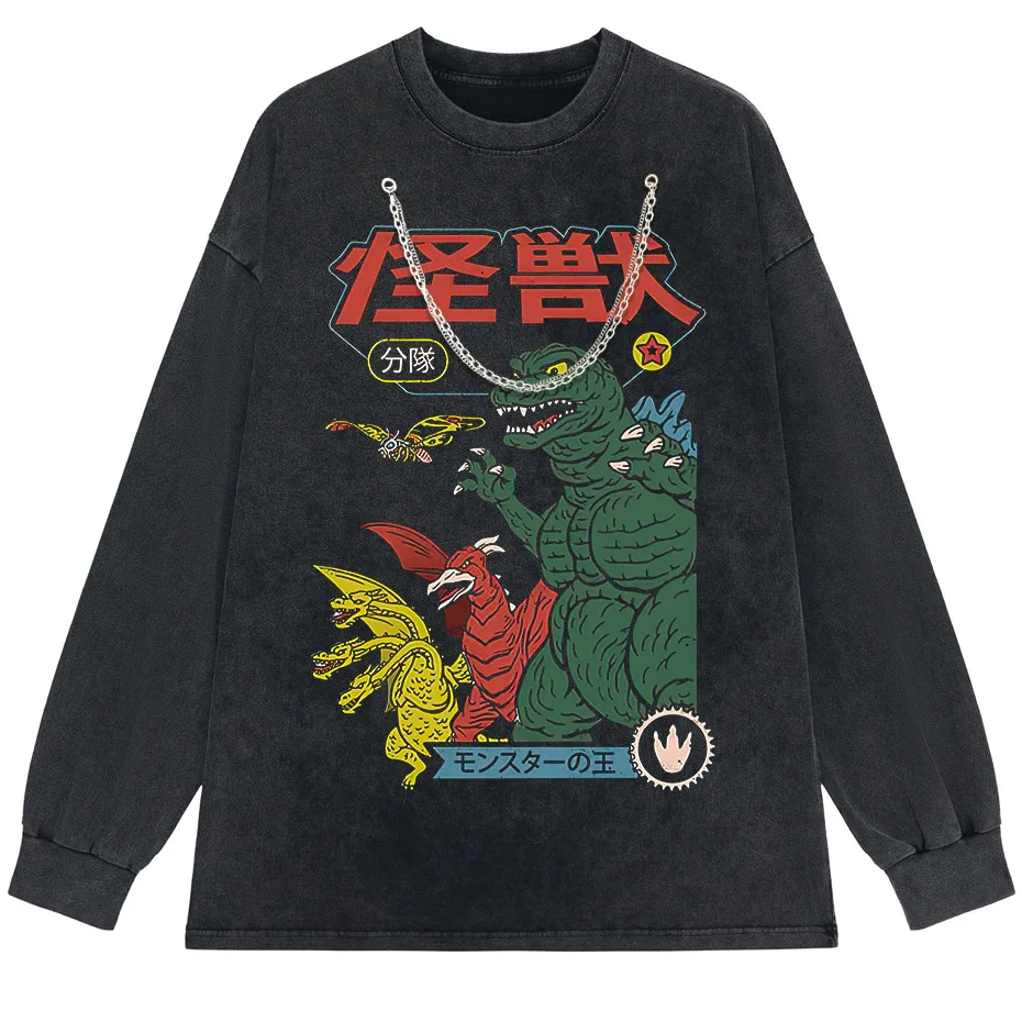 Japanese Anime Print T-Shirt Men Short Sleeve Casual Tee