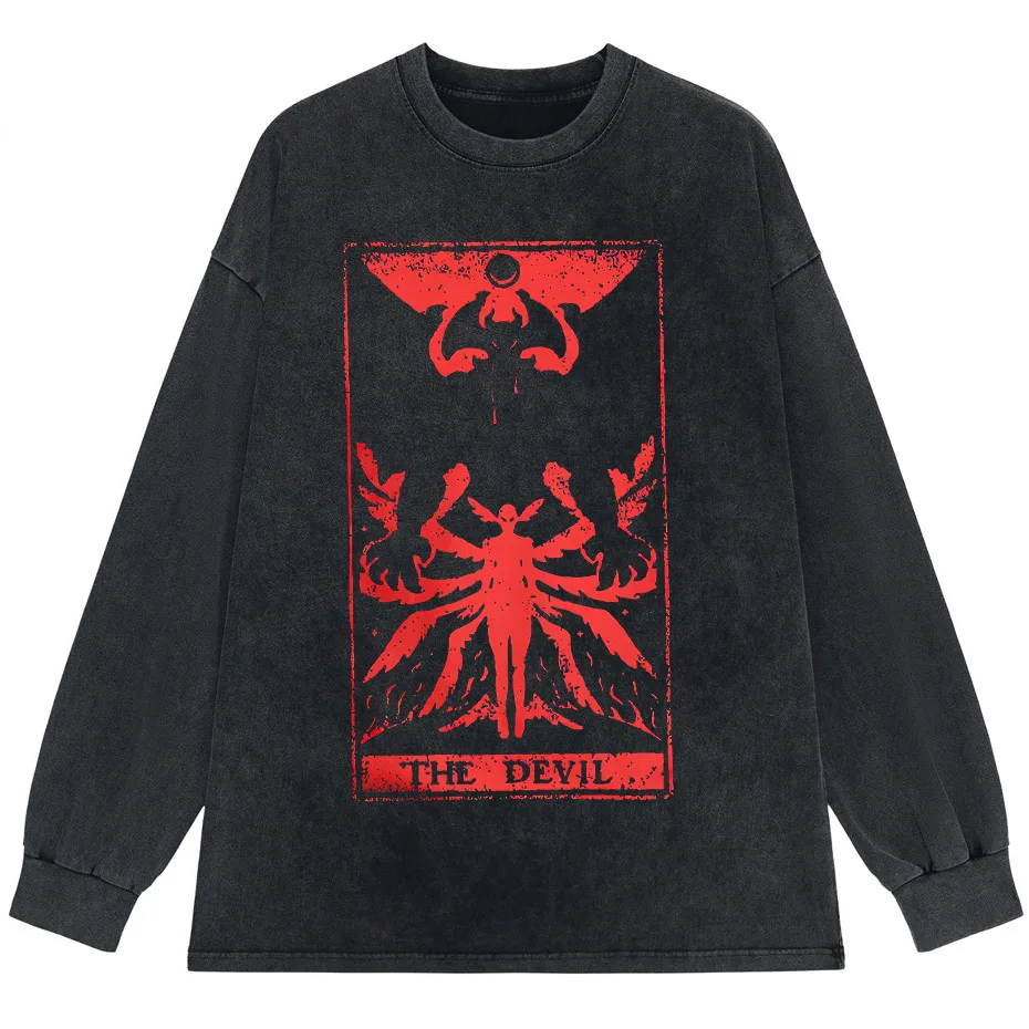 Devilman Crybaby Anime Graphic T-Shirt Men Harajuku Cotton Tee