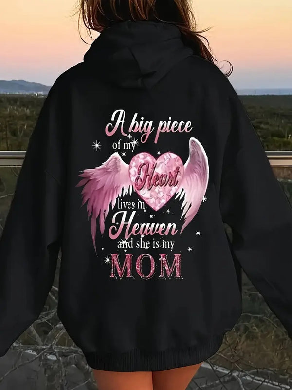 Love Angel Wings Printed Sweatshirt