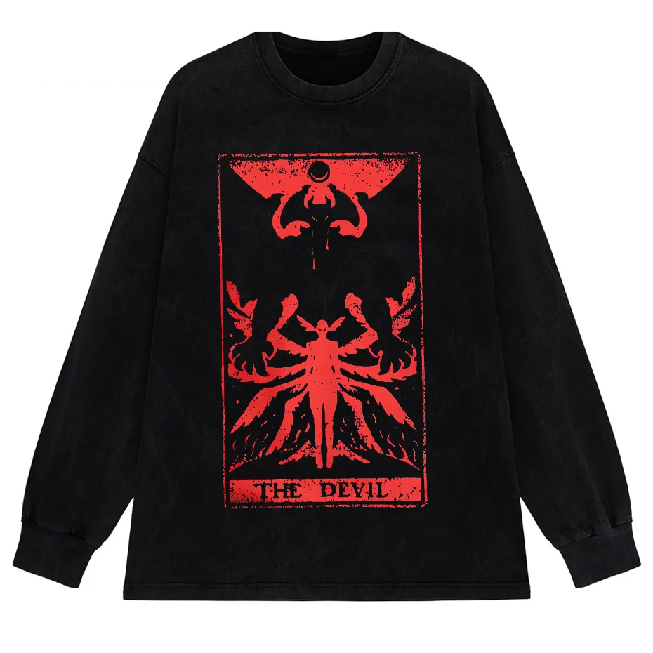 Devilman Crybaby Anime Graphic T-Shirt Men Harajuku Cotton Tee