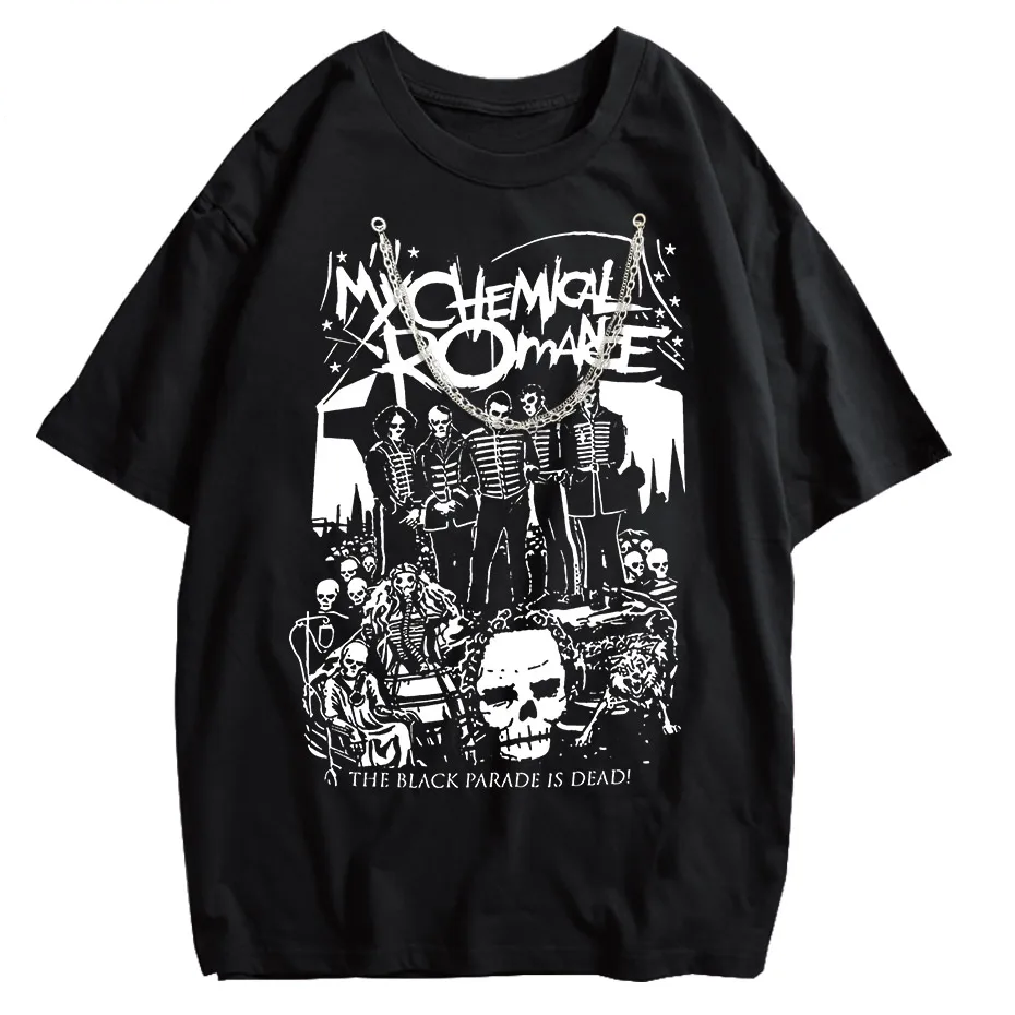My Chemical Romance Black Parade Oversized T-Shirt Women Punk Emo Rock Tee