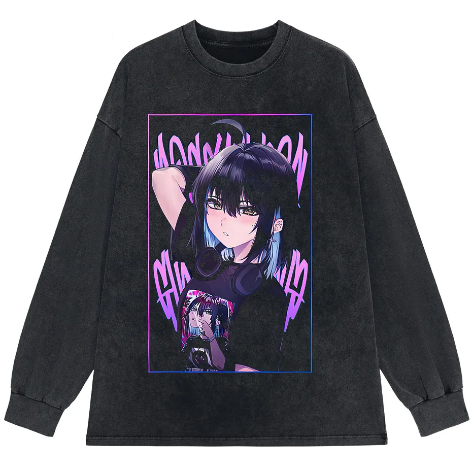 Women's Japanese Anime T-Shirt Y2K Harajuku Hip Hop Short Sleeve Summer Top