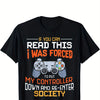 Men's Fashionable Summer Short Sleeved Sports T-shirt, Comfortable And Diverse, With A Game Console Print Design On The Collar