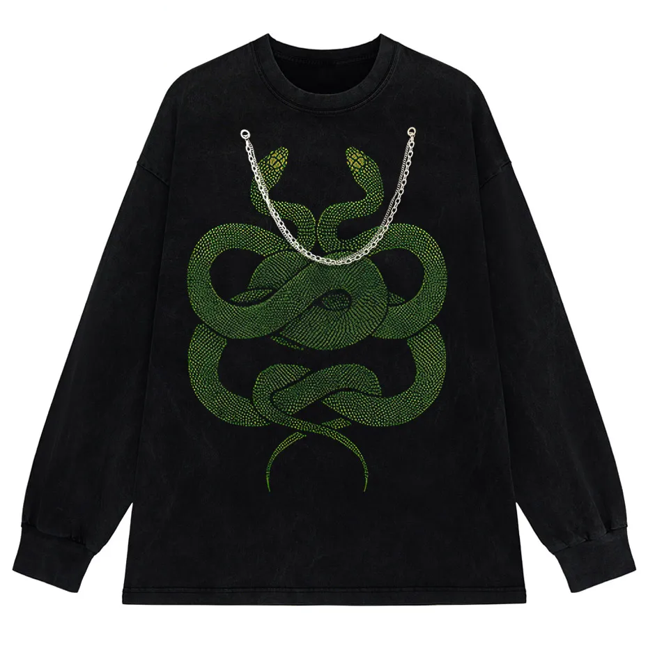 Gothic Dark Cartoon Print T-Shirt Women Harajuku Punk Y2K Streetwear