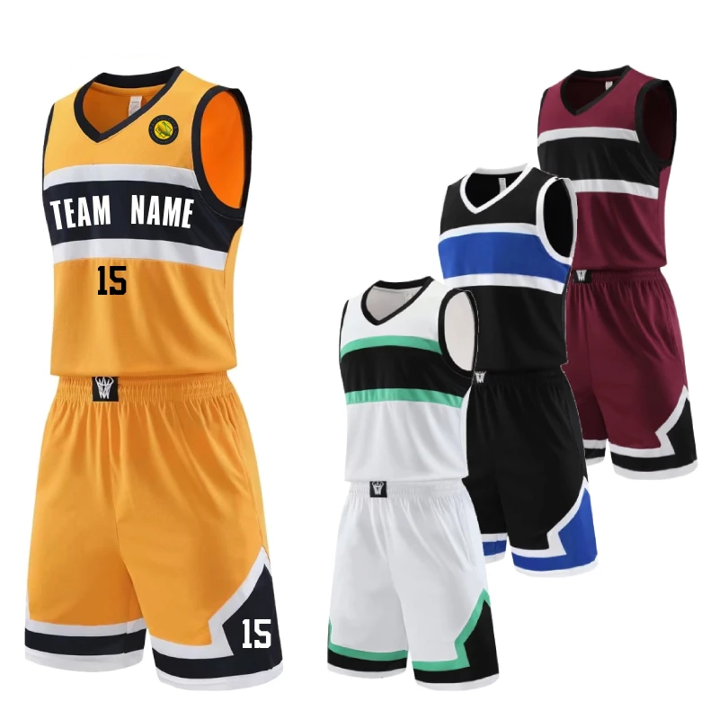Plus Size Mens Oversized Basketball Jersey Set Sleeveless Shirt and Pants Print