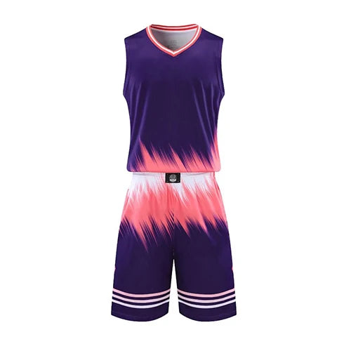 Mens Kids Custom Basketball Jersey Sleeveless Shirt Breathable Polyester Team Uniform