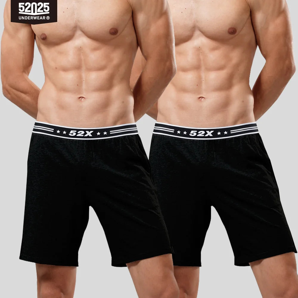 Men's Contrast Waistband Pocket Lounge Sleep Shorts with Pack Options