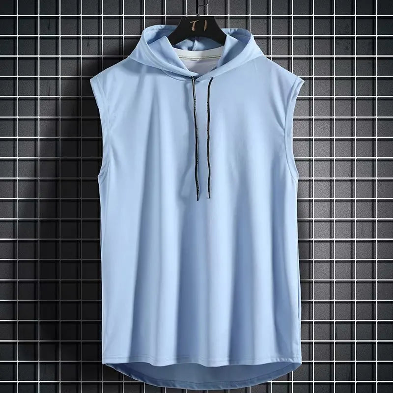 Hooded Sleeveless Tank Top