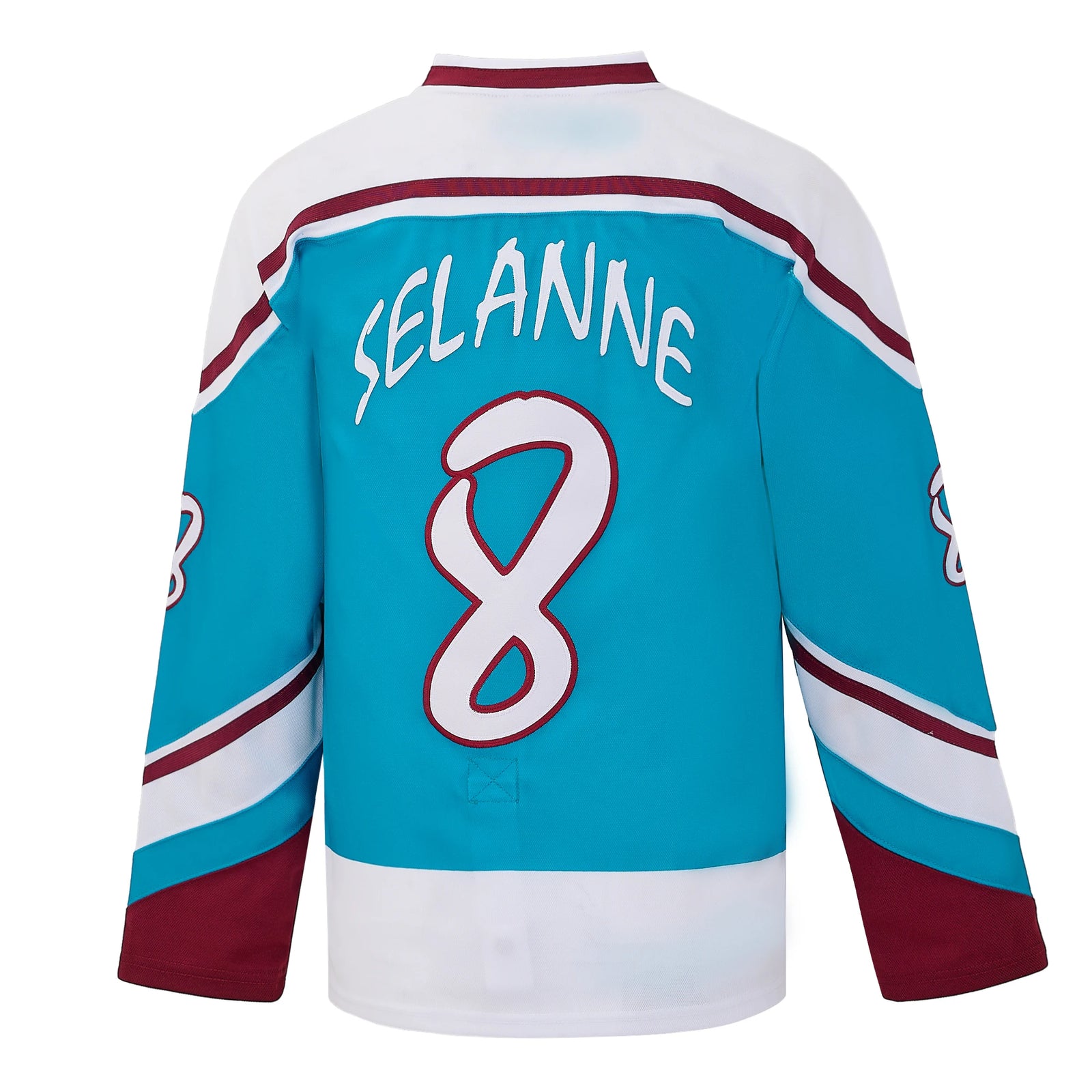 Selanne Number Eight Cartoon Long Sleeve Jersey For Sports Outfits