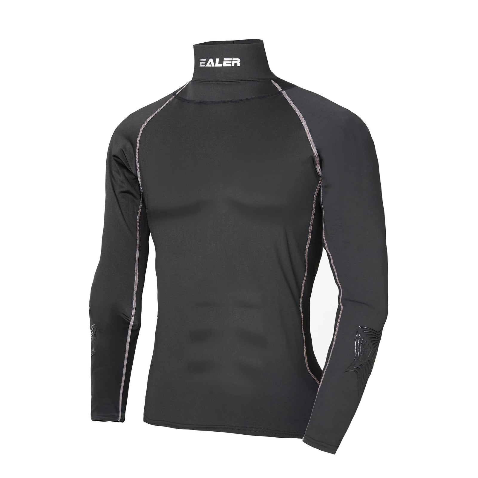Mock Neck Base Layer Long Sleeve T-shirt For Sports Outfits