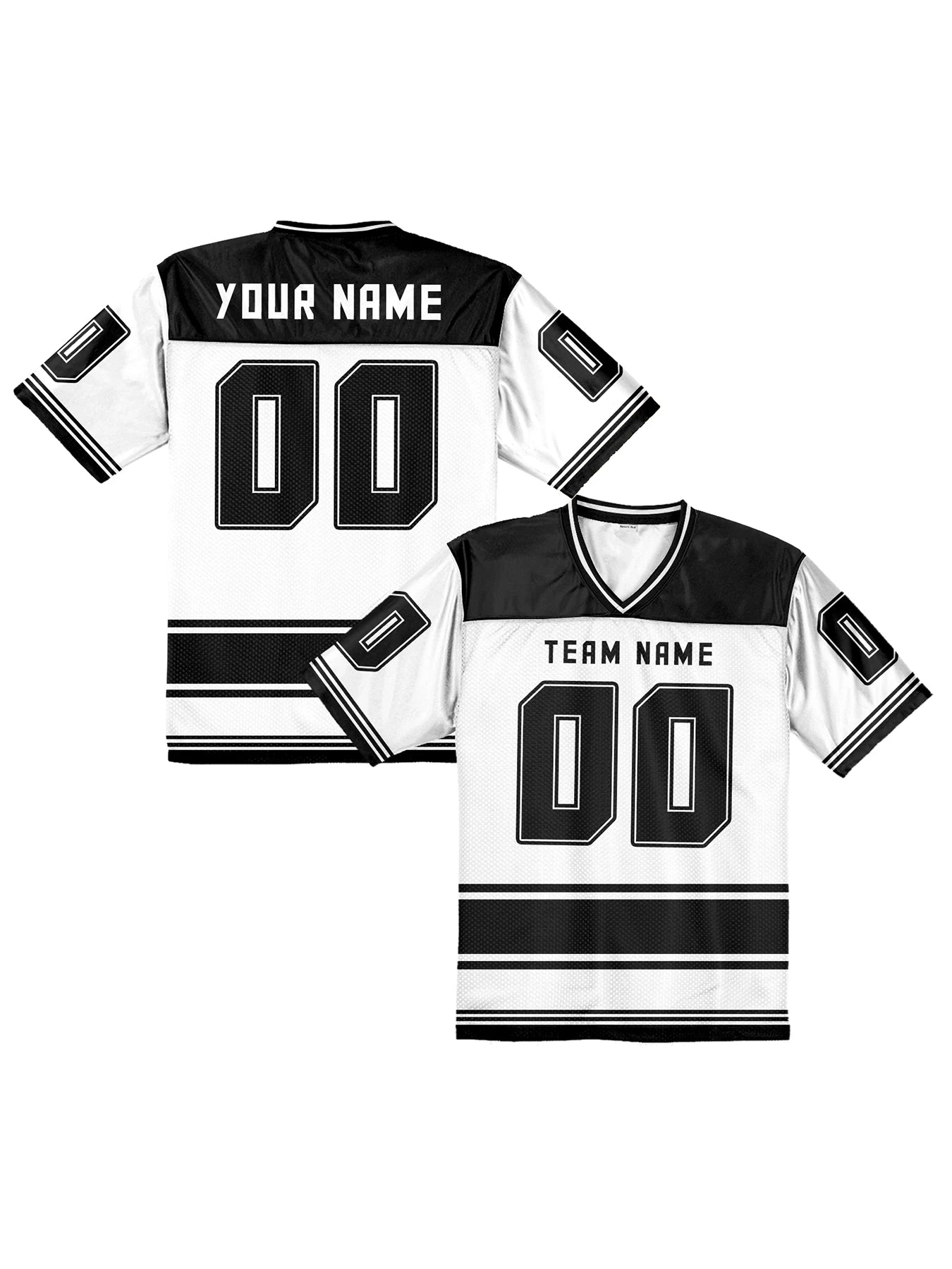American Football Graphic Short Sleeve Sports Jersey with Number Print