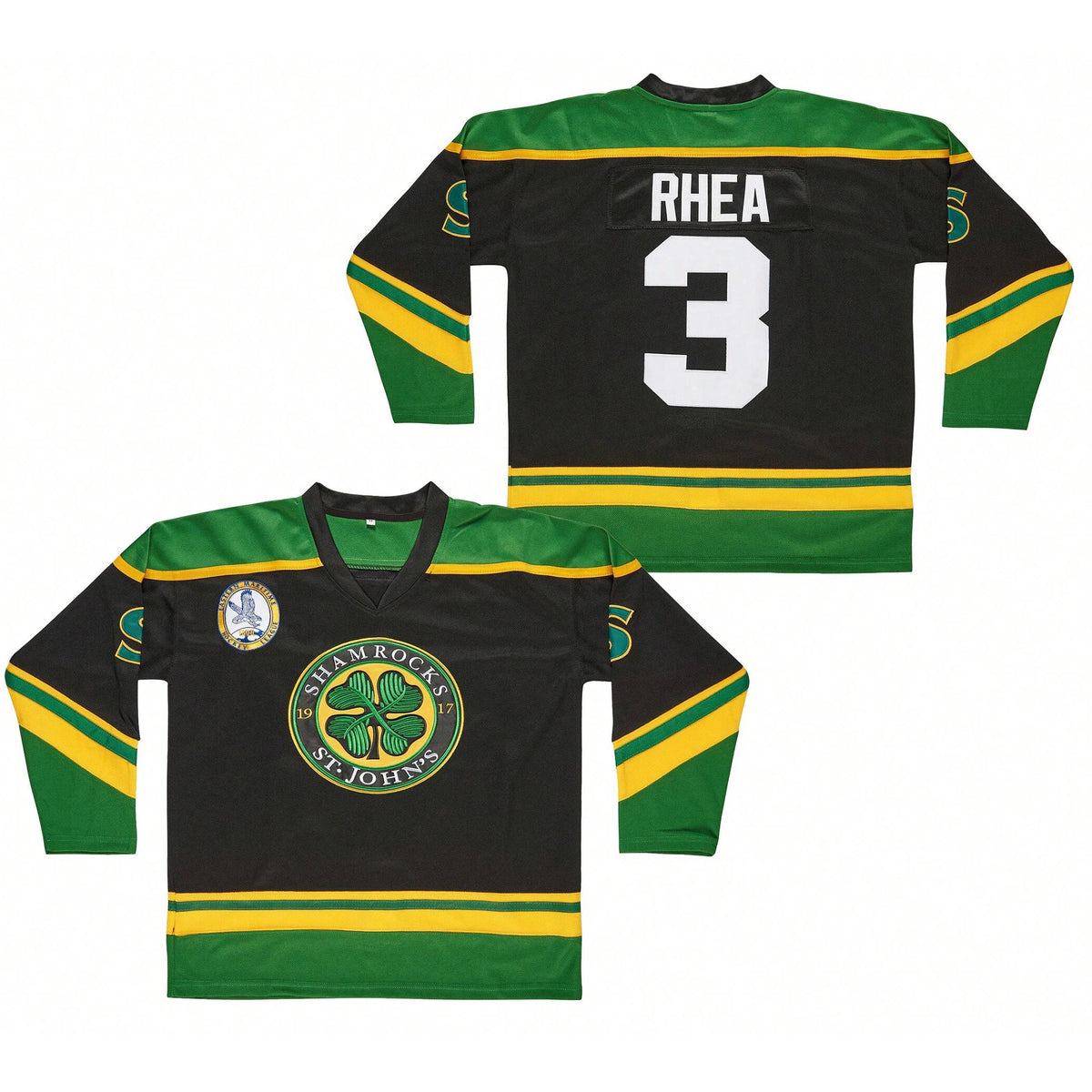 Rhea Number Three Shamrocks Long Sleeve Jersey For Sports Outfits