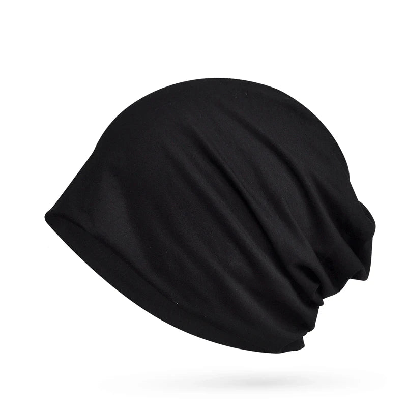 Solid Slouchy Knit Beanie with Soft Drape Shape