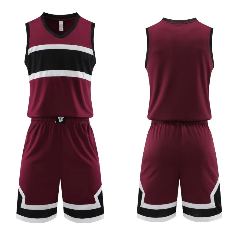 Plus Size Mens Oversized Basketball Jersey Set Sleeveless Shirt and Pants Print