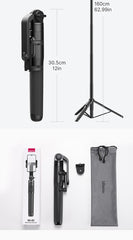 1.5m Bluetooth Wireless Selfie Stick Tripod Monopod for Smartphone GoPro Hero 11 10 9 8 7 insta360 X3 DSLR Camera