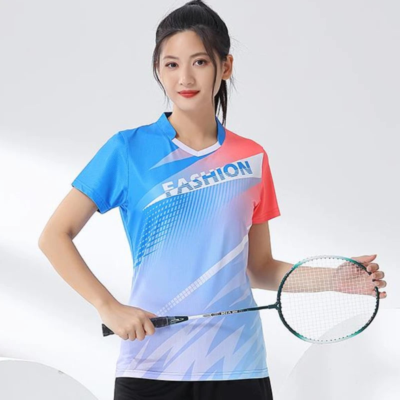 Printed Court Sports Short Sleeve Polo Shirt For Sports Outfits