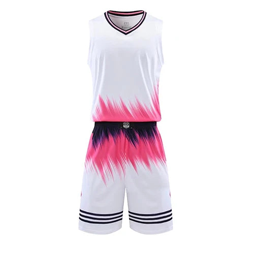 Mens Kids Custom Basketball Jersey Sleeveless Shirt Breathable Polyester Team Uniform
