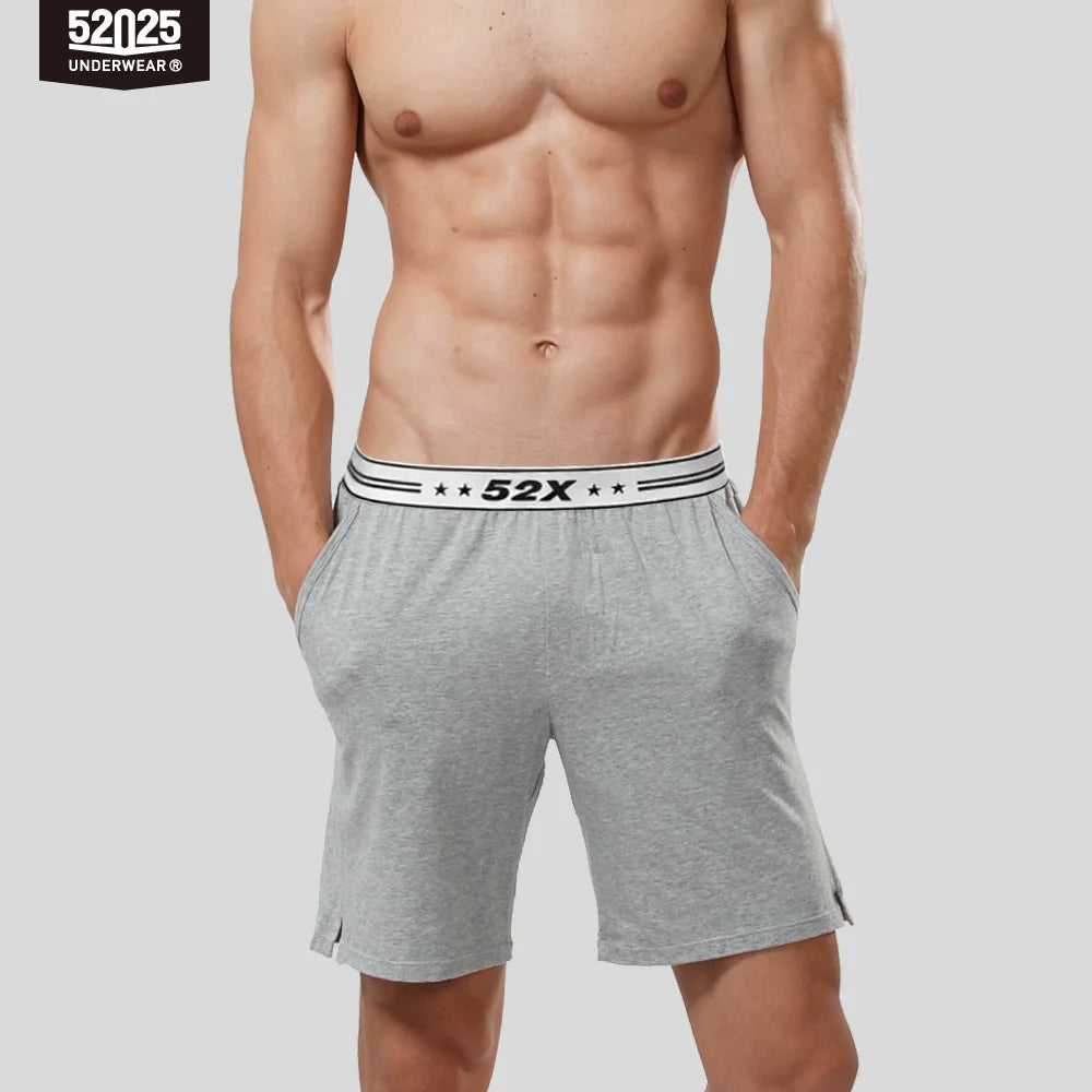 Men's Contrast Waistband Pocket Lounge Sleep Shorts with Pack Options