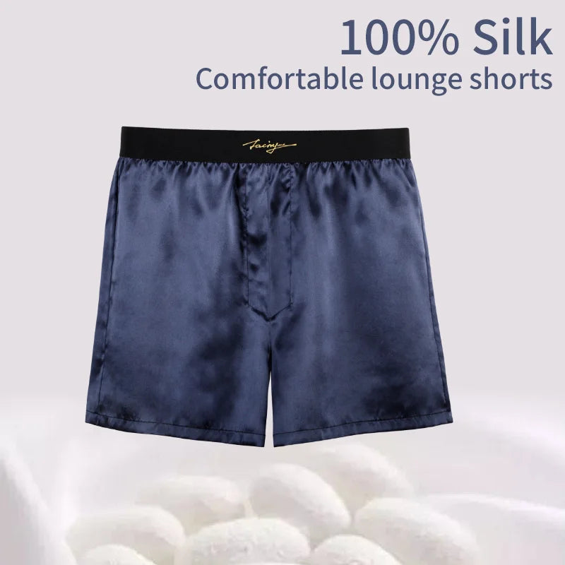 Men's Satin Look Pajama Shorts with Lounge Style Options