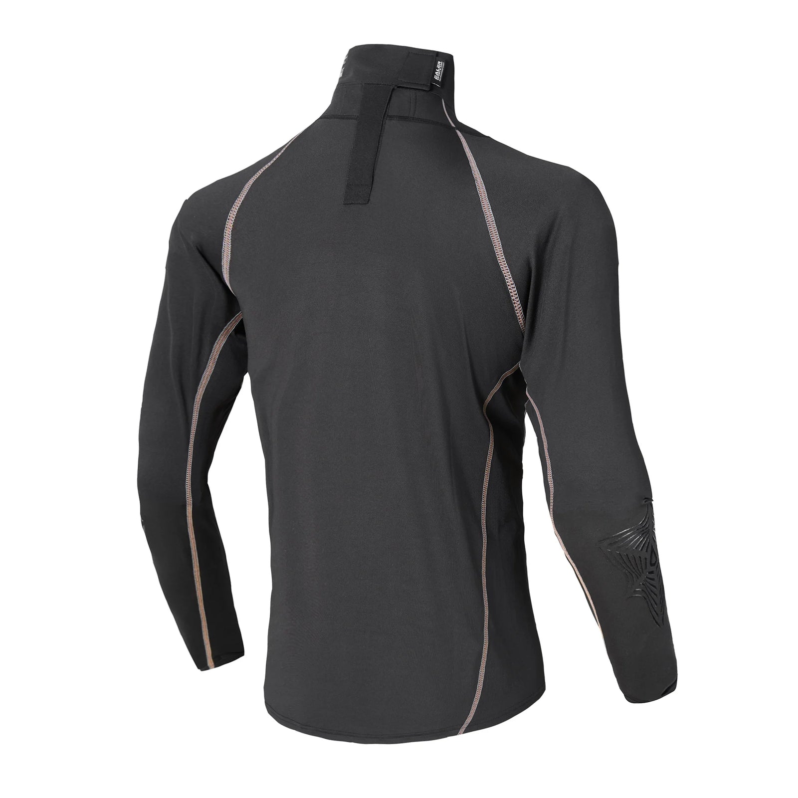 Mock Neck Base Layer Long Sleeve T-shirt For Sports Outfits