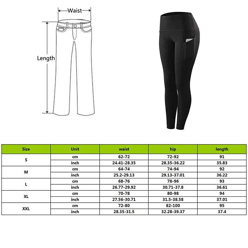 Women's High-Waist Solid Ankle-Length Leggings with Pockets