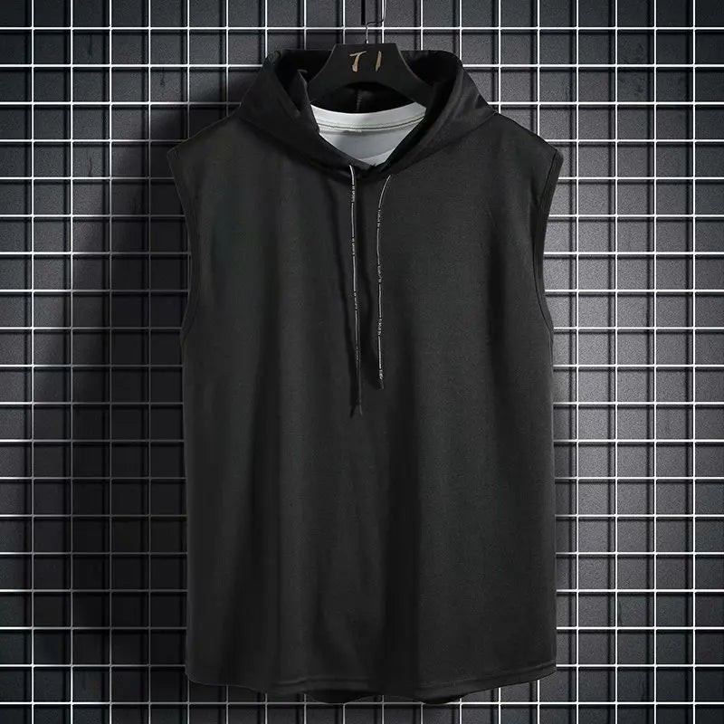 Hooded Sleeveless Tank Top