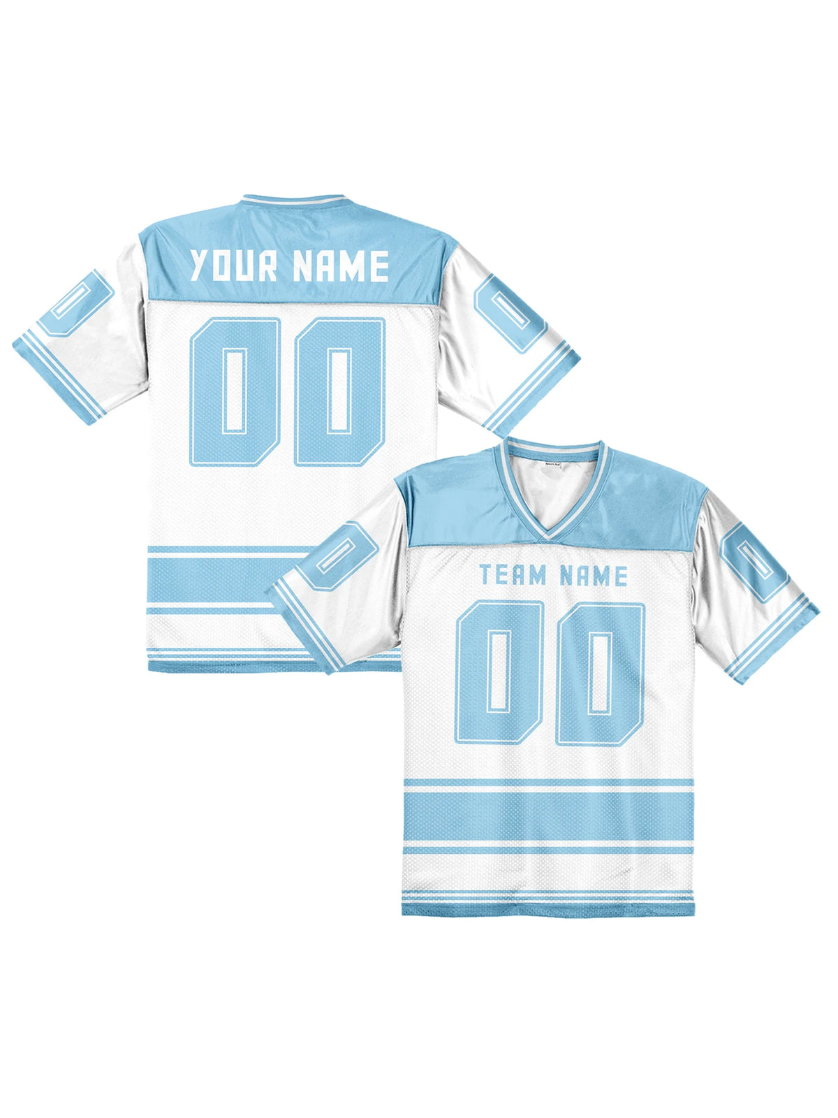 American Football Graphic Short Sleeve Sports Jersey with Number Print