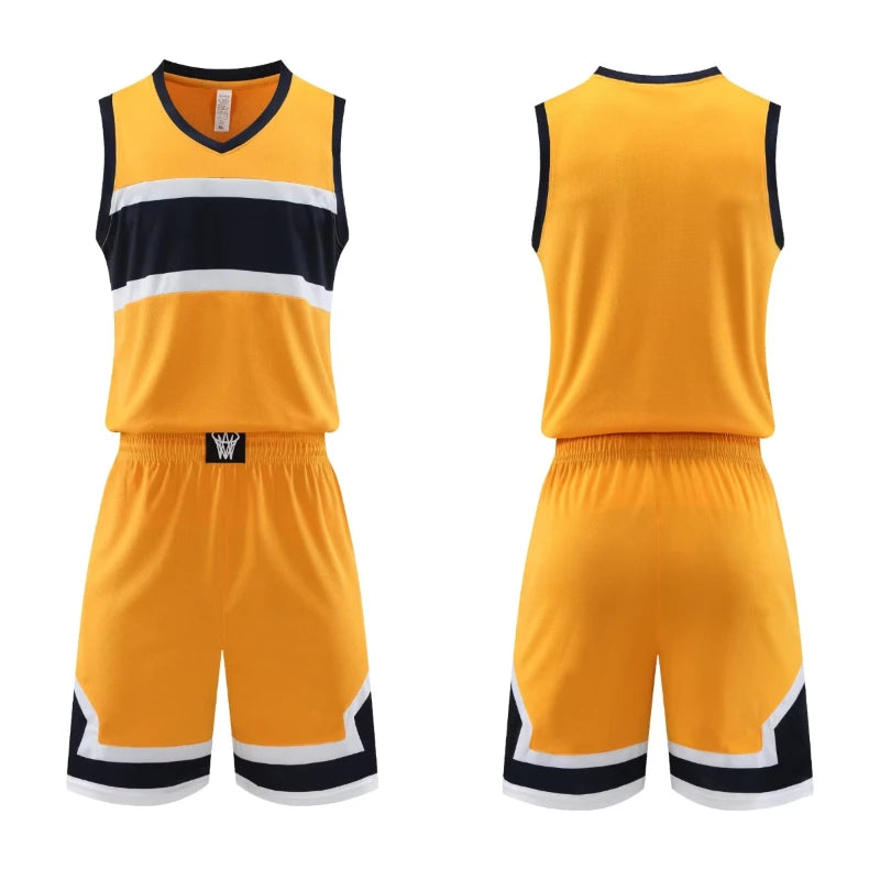 Plus Size Mens Oversized Basketball Jersey Set Sleeveless Shirt and Pants Print