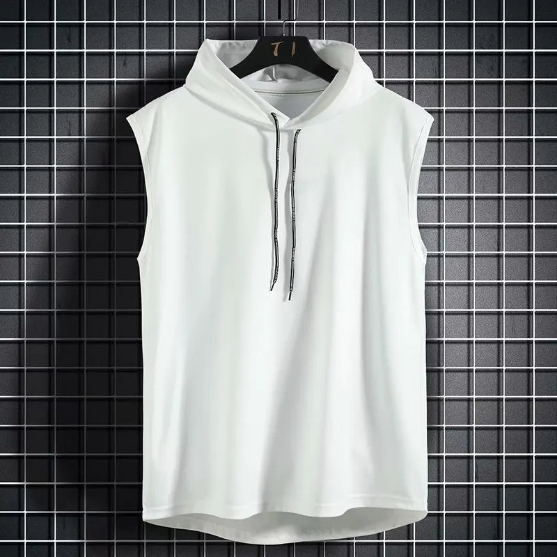 Hooded Sleeveless Tank Top