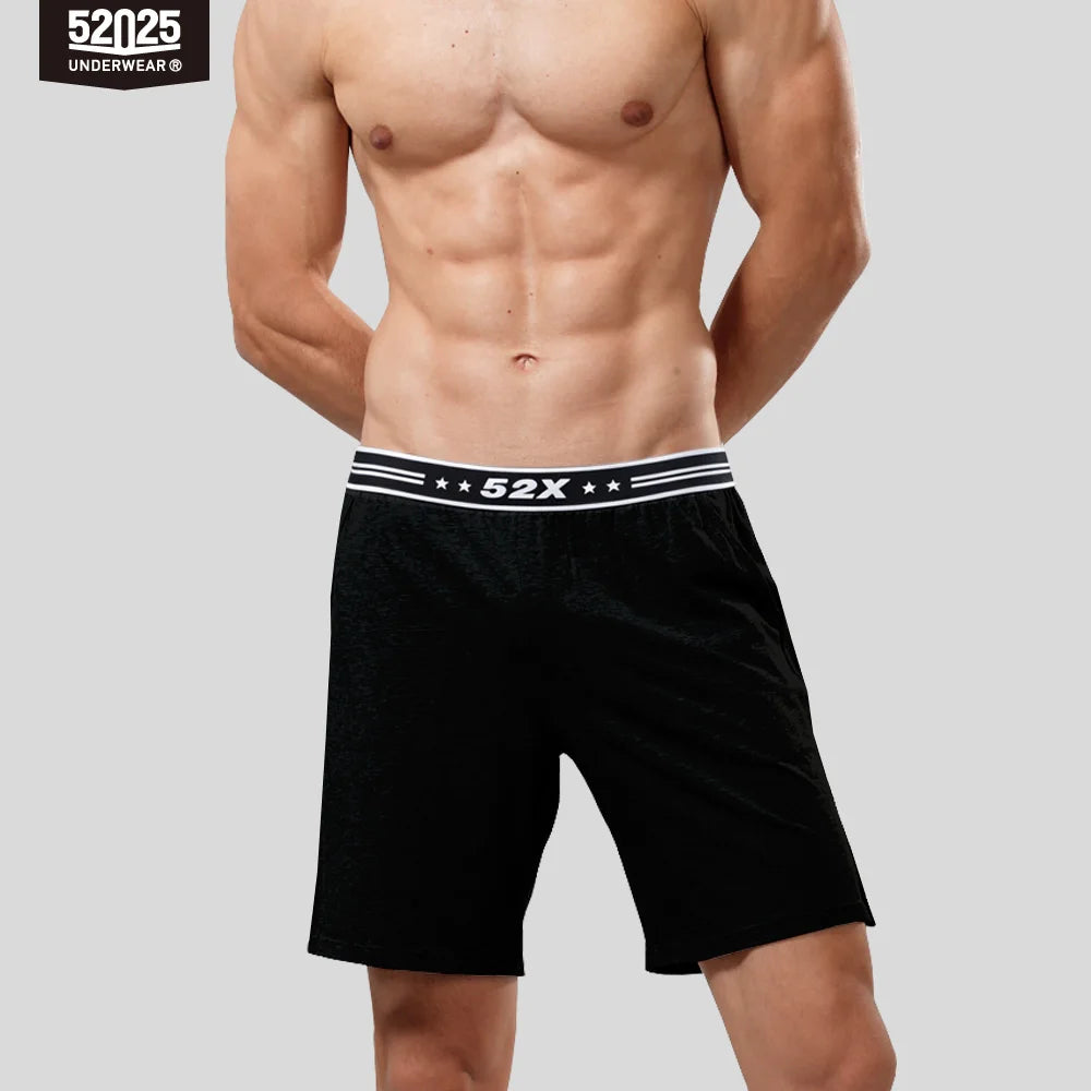 Men's Contrast Waistband Pocket Lounge Sleep Shorts with Pack Options