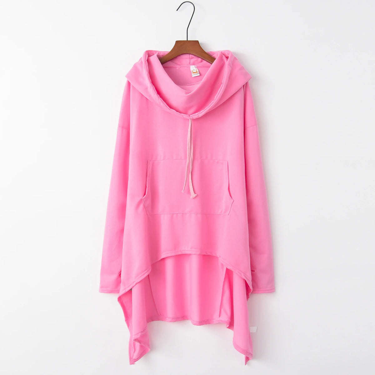 Long Sleeve Casual Hooded Sweatshirt with Relaxed Streetwear Styling