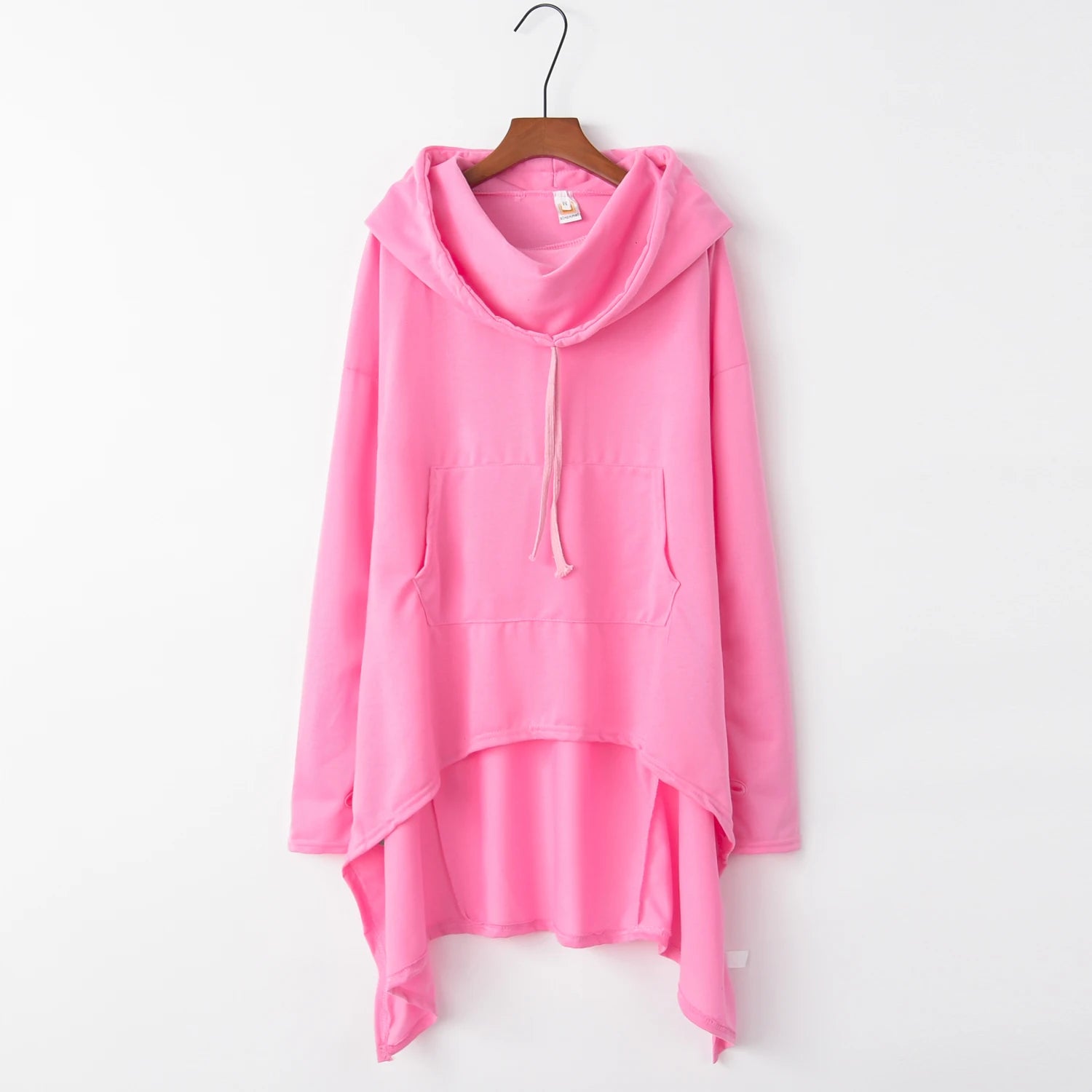 Long Sleeve Casual Hooded Sweatshirt with Relaxed Streetwear Styling