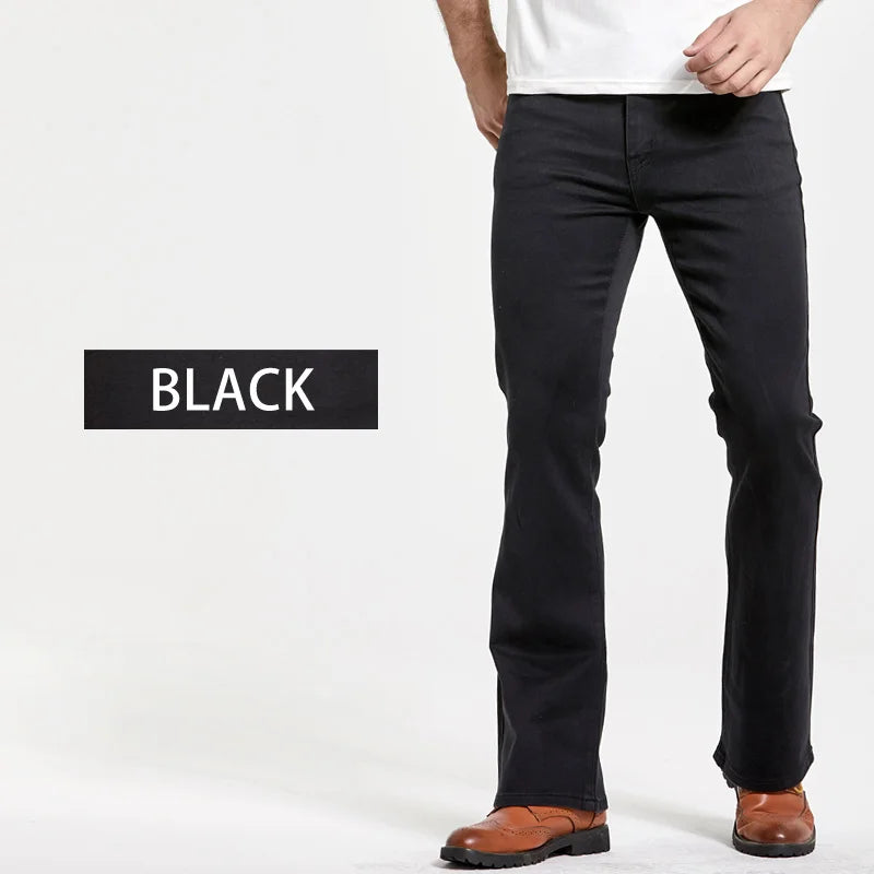 Men's Flared Denim Jeans for Casual Everyday Wear