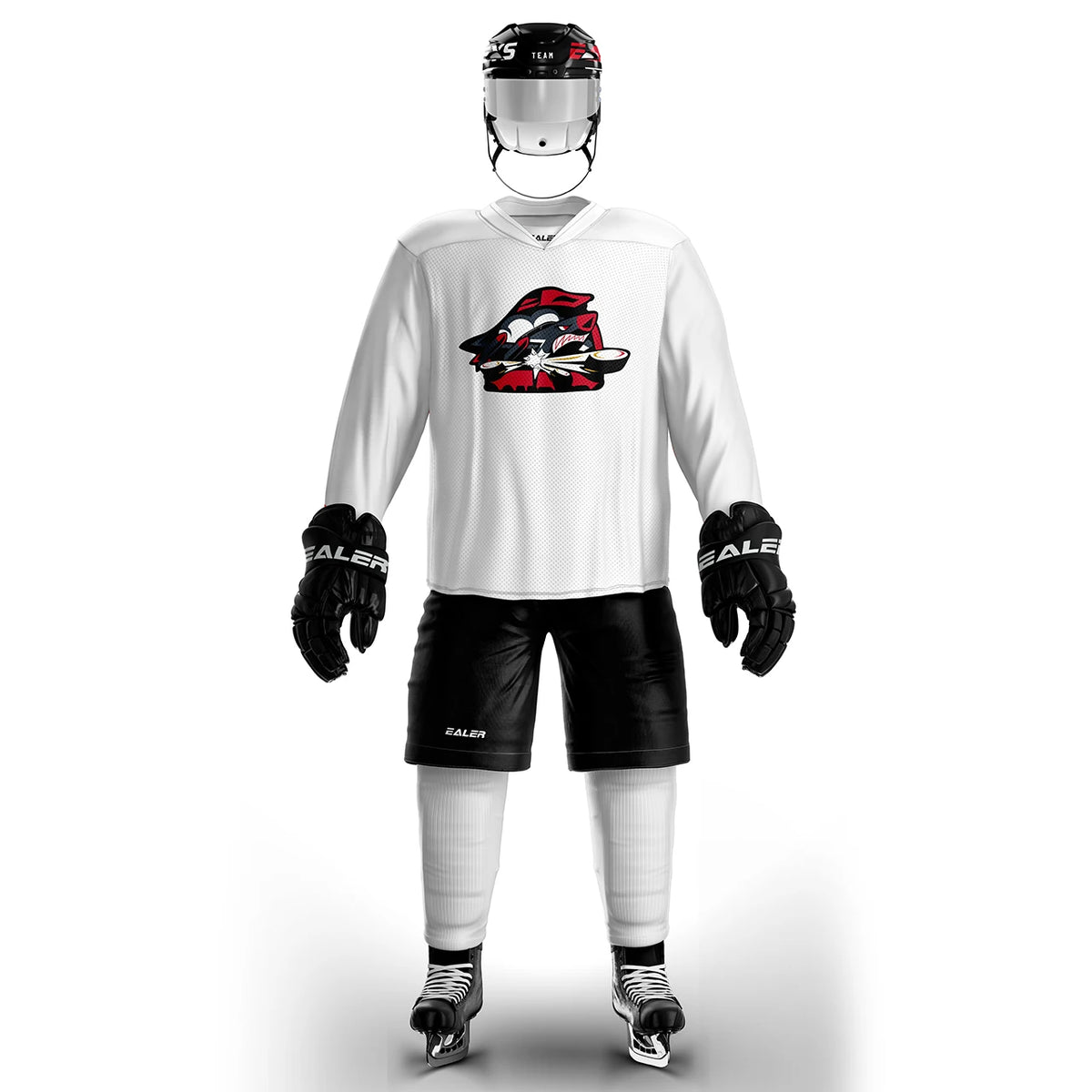 H80 series high-quality light and thin breathable white personalized ice hockey practice jersey & large street shirt-all sizes