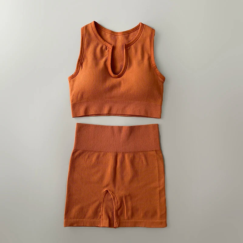 Women's Bra And Variable Bottoms Yoga Set For Workout Outfits