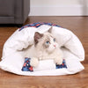 Japanese Cat Bed Warm Cat Sleeping Bag Deep Sleep Cave Winter Removable Pet House Bed for Cats Dogs Nest Cushion with Pillow