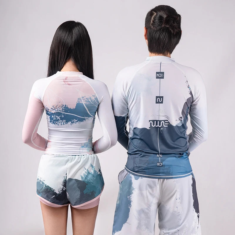 Family Long Sleeve Rash Guard Swimwear Selection
