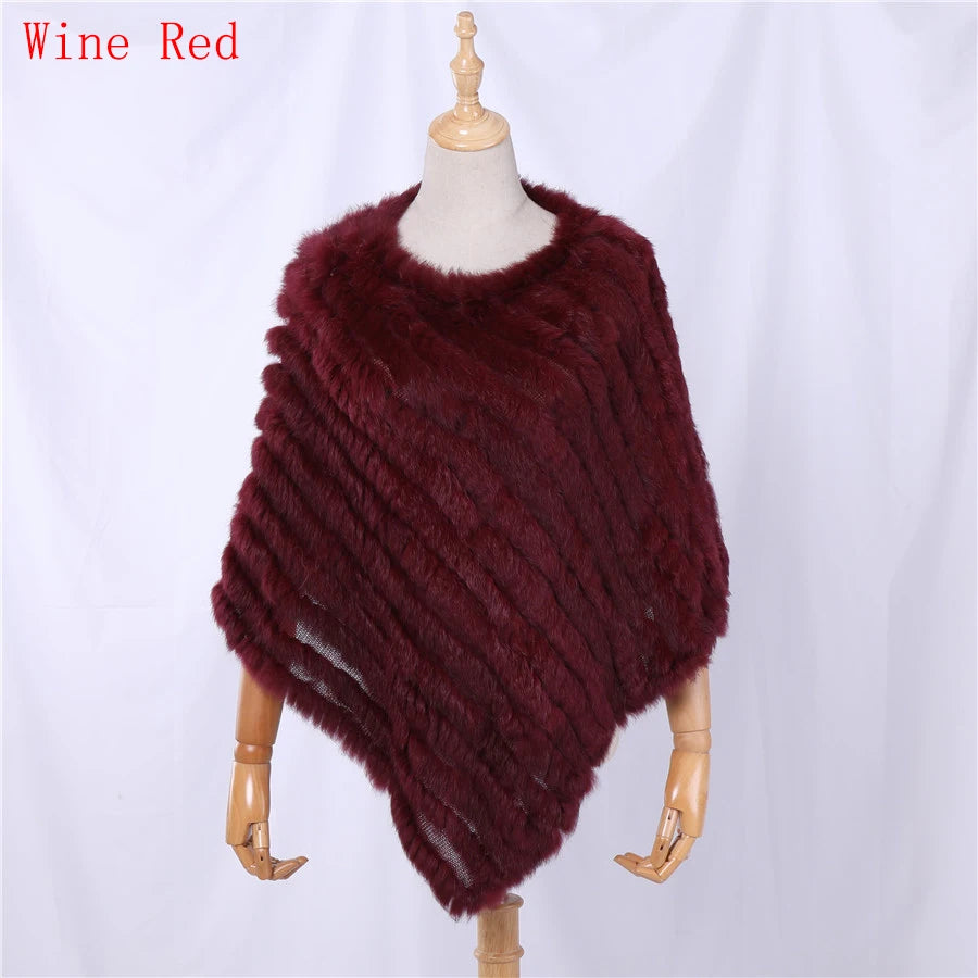 Textured Pointed Hem Poncho for Layering over Outfits