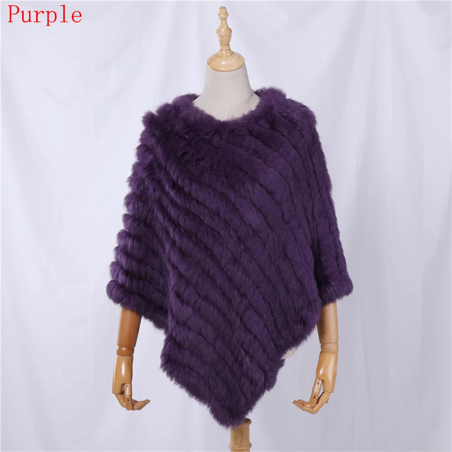 Textured Pointed Hem Poncho for Layering over Outfits
