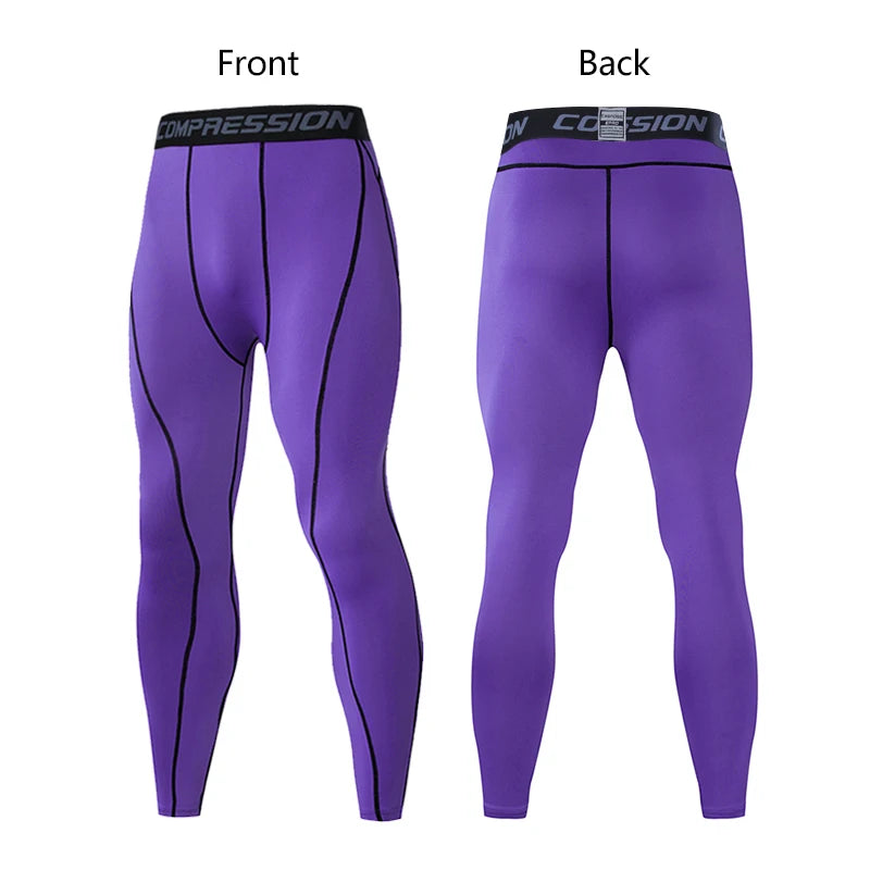Men's Fitted Training Leggings for Gym and Running