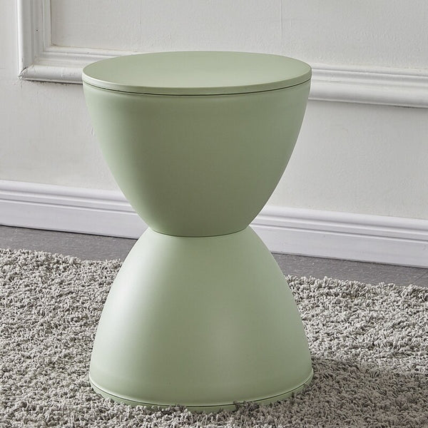 Plastic stool  INS side table creative design hourglass bedside table fashionable changing shoes round pier home furniture