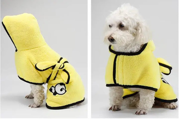 Dog Bathrobe Towel Super Absorbent Dog Drying Coat Adjustable Pet Towel for Large Medium Small Dogs Cats Dog Accessories