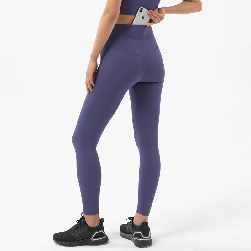Women's Side Pocket Full Length Leggings For Workout Outfits