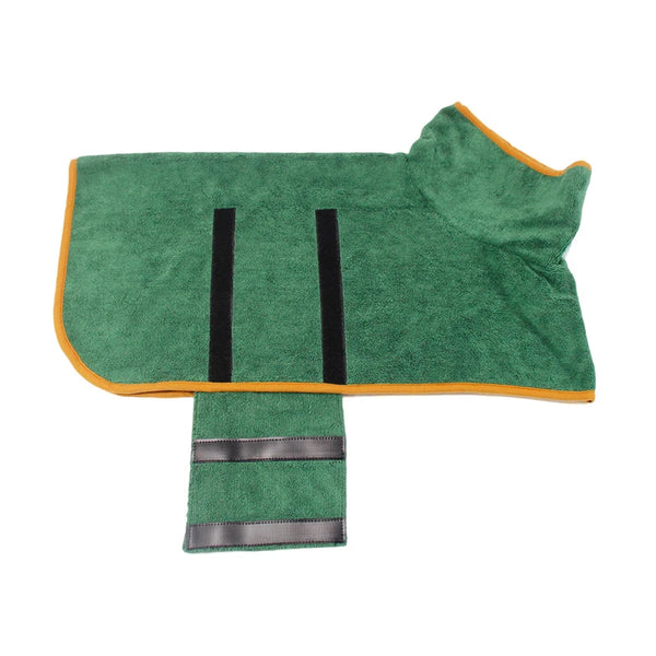 Dog Bathrobe Towel Super Absorbent Dog Drying Coat Adjustable Pet Towel for Large Medium Small Dogs Cats Dog Accessories